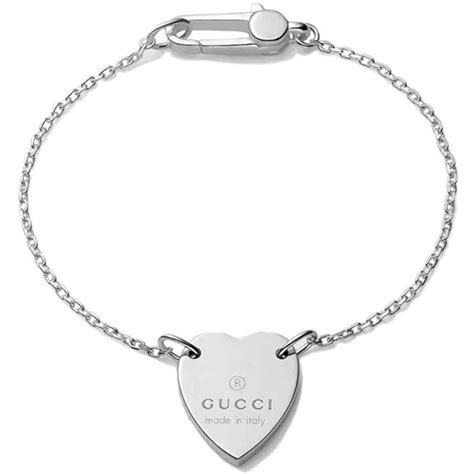 bracciale gucci argento cuore|Gucci Jewelry Argento YBA223513001 .